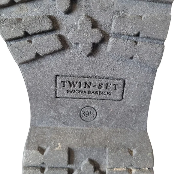 Twin Set Jacquard Knit Floral Boots, VGUC, Size 39.5 - Picture 13 of 16